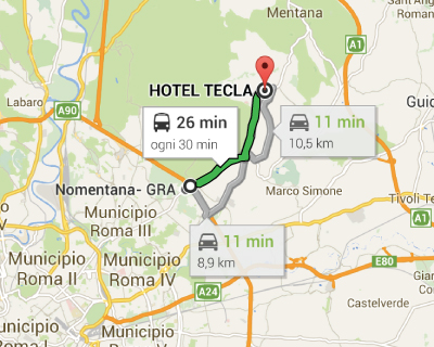 Mappa hotel tecla